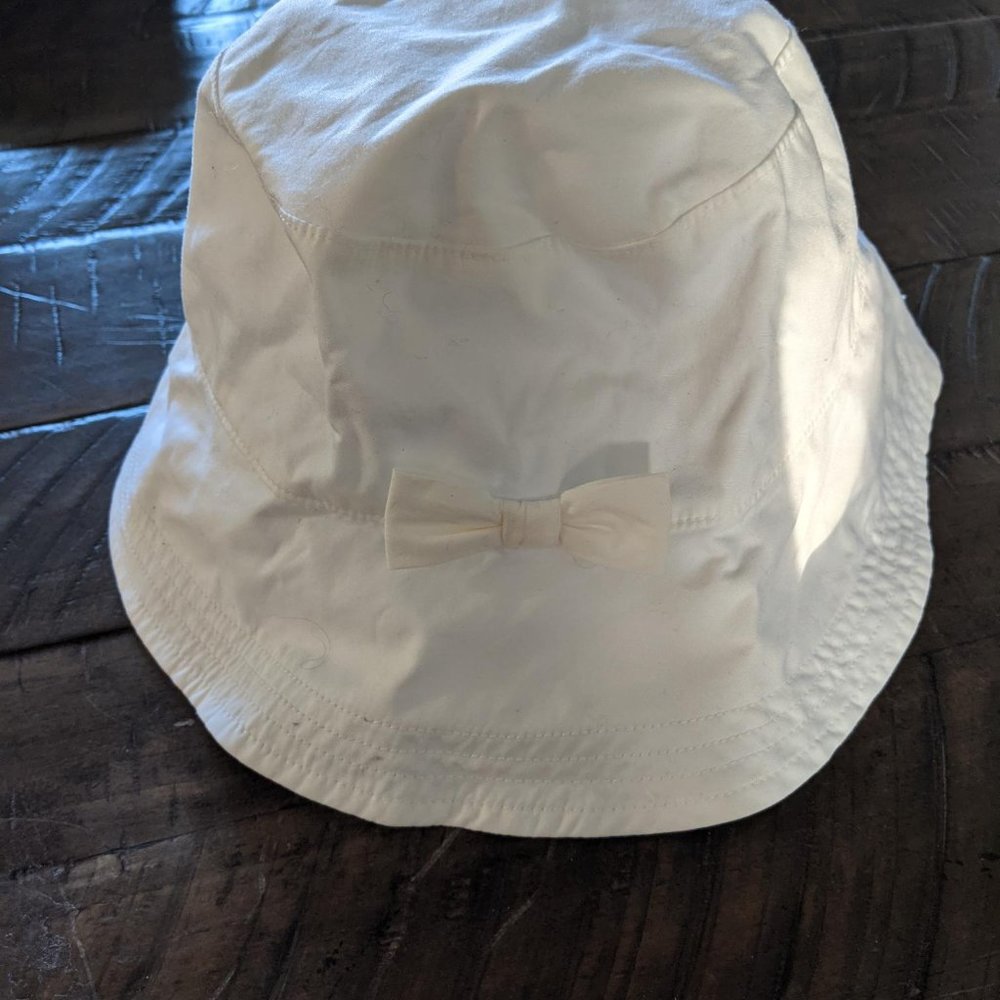 Janie and Jack Bucket Hat White